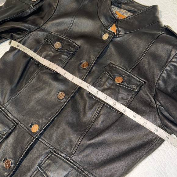 Tory Burch Black Leather Jacket - Picture 5 of 12